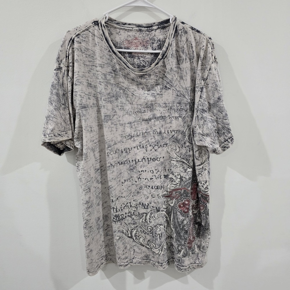 Y2K Dikotomy Mens T Shirt Size XL Grunge Punk Cross Wings‎ Emo